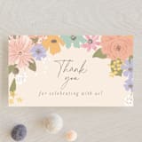 "Petite Garden" - Baby Shower Favor Tags in Flamingo by Jennifer Wick - Front