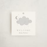 "Moon Baby" - Baby Shower Favor Tags in Slate by Marina Onoprienko - Front
