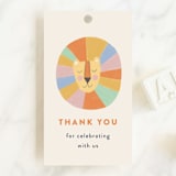 "WILD ONE" - Baby Shower Favor Tags in Circus by Pixel and Hank - Front