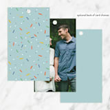 "Scattered Sprinkles" - Baby Shower Favor Tags in Sky by Lauren Chism - Back of Tag Options