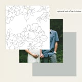 "Enchant" - Baby Shower Favor Tags in Lead by Nicoletta Savod - Back of Tag Options