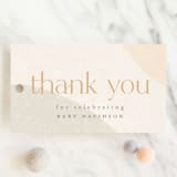 "Pebble" - Baby Shower Favor Tags in Sand by Heather Cairl - Front