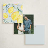 "Lemons" - Baby Shower Favor Tags in Pale Blue by Megan Cash - Back of Tag Options