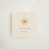 "Sun Toss" - Baby Shower Favor Tags in Golden Sun by Meggy Masters - Front