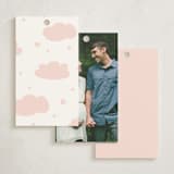 "Due With Two" - Baby Shower Favor Tags in Carnation by Erica Krystek - Back of Tag Options