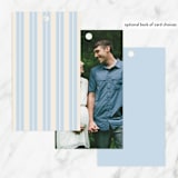 "Classic Start" - Baby Shower Favor Tags in Powder Blue by Carolyn MacLaren - Back of Tag Options