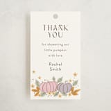 "pastel pumpkins" - Baby Shower Favor Tags in Pudding by Cass Loh - Front
