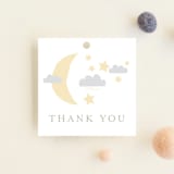"Disney's Winnie The Pooh Night Sky" - Baby Shower Favor Tags in Cloud by Angela Thompson - Front