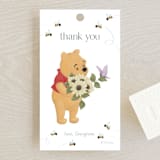 "Disney's Winnie the Pooh In Bloom" - Baby Shower Favor Tags in Spring by Townsend Majors - Front