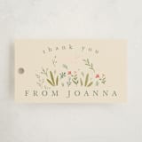 "Oval Forest" - Baby Shower Favor Tags in Sand by Hannah Williams - Front