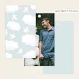 "Little Sailboat" - Baby Shower Favor Tags in Sky by Jennifer Holbrook - Back of Tag Options