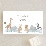 "Little Animal World" - Baby Shower Favor Tags in Air by Jennifer Holbrook - Front