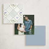 "Wildflower Ribbon" - Baby Shower Favor Tags in Cotswolds by Jackie Crawford - Back of Tag Options