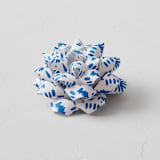 "Simple Shibori" - Wrapping Paper Bow in Indigo by Tamara Hilje