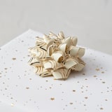"Foil Arches" - Wrapping Paper Bow in Ivory by Owl and Toad