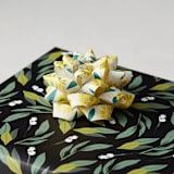 "Sweet Daisies" - Wrapping Paper Bow in Daisy by Jenna Holcomb