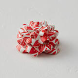 "Folk Poinsettia" - Wrapping Paper Bow in Poinsettia by Katharine Watson