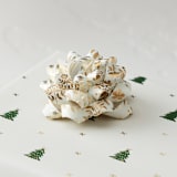 "gold ferns" - Wrapping Paper Bow in Gilded by Mercedes