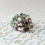 "Floral Abundance" - Wrapping Paper Bow in Moss by Charter Oaks Creative
