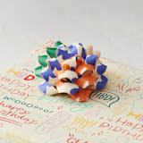"Cut Paper Floral" - Wrapping Paper Bow in Pop by Ampersand Design Studio