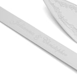 "Engraved Custom Message Personalized Cake Serving Set" - Cake Cutters in gray by Colin Supple