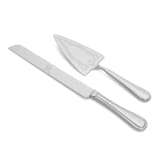 "Engraved Initial Personalized Cake Serving Set" - Cake Cutters in gray by Colin Supple