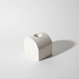 "White Terrazzo Block Candlestick Holder, Arch" - Candle Holders in white by Pretti.Cool