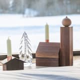"Alpine Church" - Candle Holders in brown by Ann Nygard