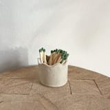 "Decorative Match Holder - Wavy" - Candle Holders in white by Sidney Field