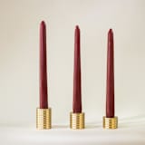 "Cylinder Candlestick - Set of 3" - Candle Holders in brass by Roarcraft