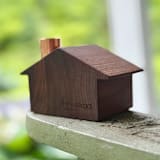 "Alpine Chalet- Large" - Candle Holders in brown by Ann Nygard