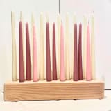 "18" Natural Wood Candleholder" - Candle Holders in gray by Katelin Simons