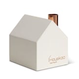 "Modern Classic Candle Holder in Winter White" - Candle Holders in white by Ann Nygard