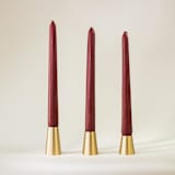 "Conical Candlestick - Set of 3" - Candle Holders in brass by Roarcraft