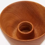 "Mini Bowl Candleholder - Mahogany - Set of 2" - Candle Holders in brown by Powered By People