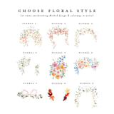 "Custom Monogram Botanical Watercolor Crest" - Commissioned Design Element in multicolorassorted-colors by Itsy Belle Studio
