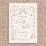 "Custom Wedding and Event Line Icons, Set of 5" - Commissioned Design Element in multicolorassorted-colors by Sam Dubeau