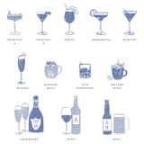 "Custom Color Food and Drink Icons Set of 5" - Commissioned Design Element in multicolorassorted-colors by Jenna Holcomb