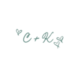 "Custom Monogram" - Commissioned Design Element in multicolor by Cotton and Bow