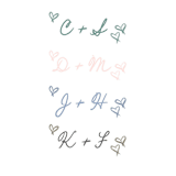 "Custom Monogram" - Commissioned Design Element in multicolor by Cotton and Bow