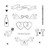 "Custom Color Mixed Icon Set" - Commissioned Design Element in black by Helena Vitto