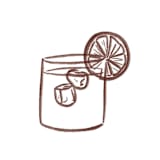 "Custom Cocktail Sketch Icon" - Commissioned Design Element in multicolor by Cotton and Bow