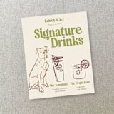 "Custom Cocktail Sketch Icon" - Commissioned Design Element in multicolor by Cotton and Bow