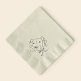"Custom Pet Monogram" - Commissioned Design Element in black by Helena Vitto