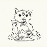 "Custom Pet Illustration" - Commissioned Design Element in multicolorassorted-colors by Paper Haven