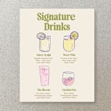 "Custom Cocktail Icon" - Commissioned Design Element in multicolor by Cotton and Bow