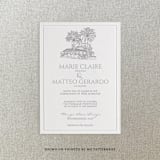 "Custom Hand Drawn Venue Illustration Line Art" - Commissioned Design Element in black by Cotton and Bow