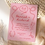 "Custom Monogram Cowboy Rope Lasso" - Commissioned Design Element in multicolor by Claudia Orengo
