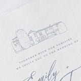 "Stonepine Estate Line Drawing" - Commissioned Design Element in black by Pink House Press