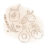 "Custom Food and Beverage Line Icons, Set of 5" - Commissioned Design Element in multicolorassorted-colors by Sam Dubeau